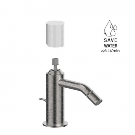 F.lli Frattini Pepe XLS 316 Inox, Monocommande pour bidet avec vidange