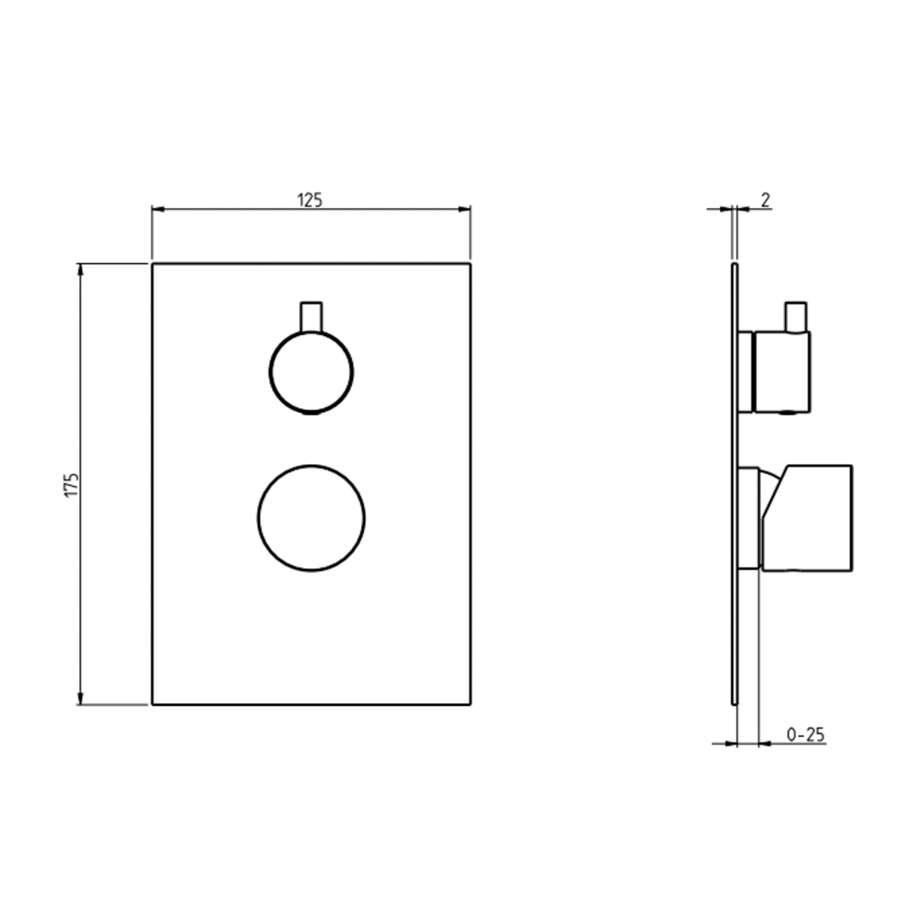 F.lli Frattini Pepe XLS 316 Inox, Single lever recessed 2 way
