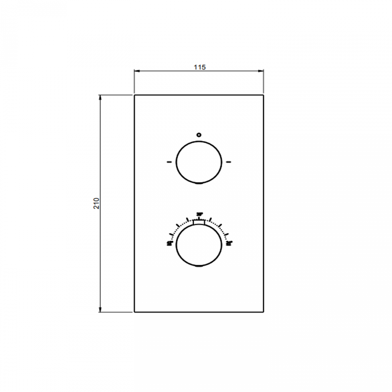 F.lli Frattini Pepe XLS 316 Inox, Miscelatore incasso termostatico 2-3 vie