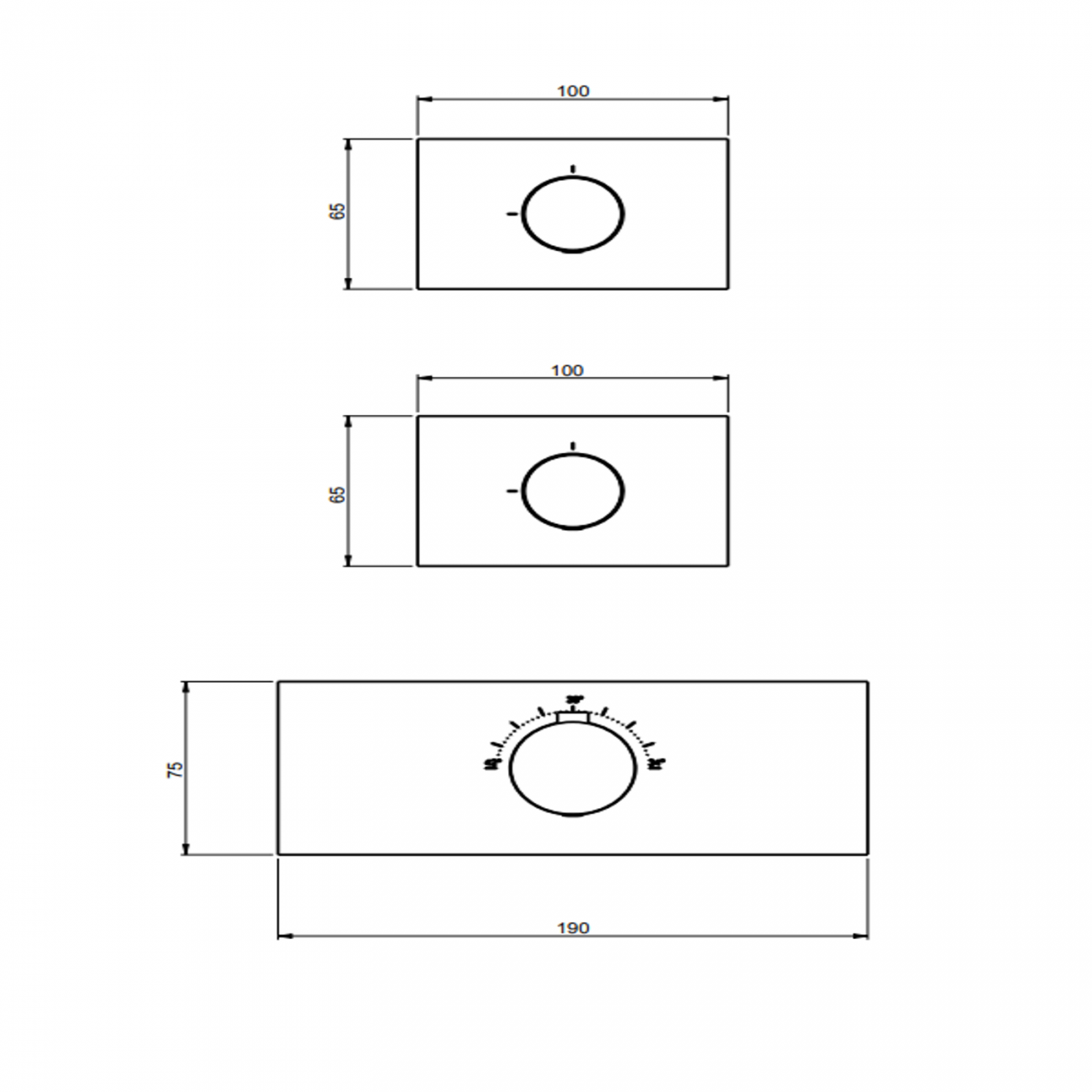 F.lli Frattini Pepe XLS 316 Inox, Miscelatore incasso termostatico 2 vie