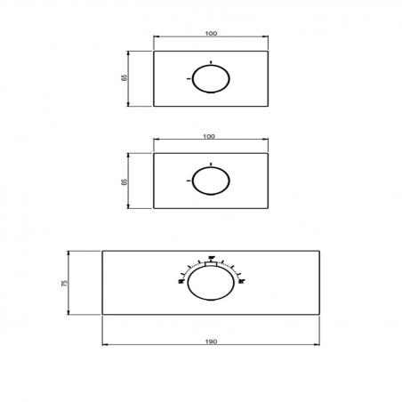 F.lli Frattini Pepe XLS 316 Inox, Miscelatore incasso termostatico 2 vie
