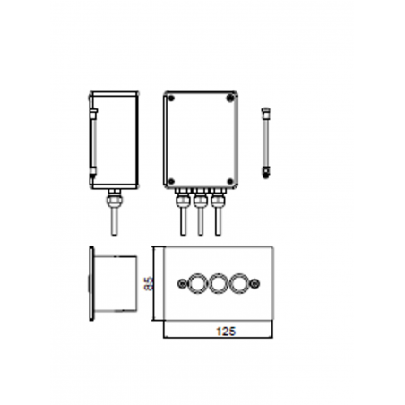 F.lli Frattini Docce Inox, Soffione ad incasso 70x40 cm