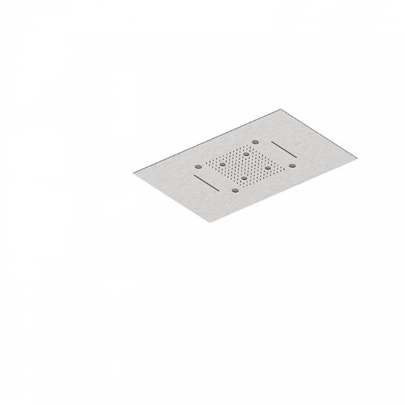 F.lli Frattini Docce Inox, Built-in shower head 70x40 cm