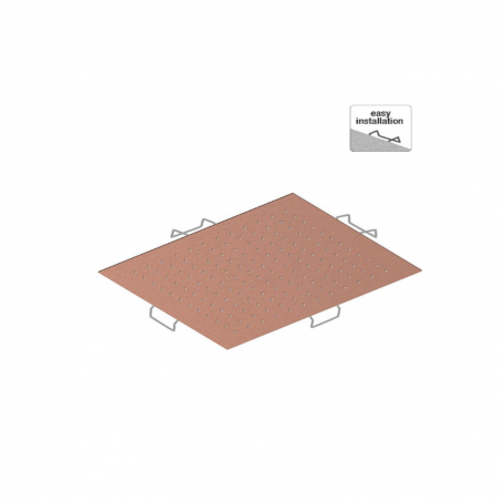 F.lli Frattini Docce Inox, Soffione da incasso 44x44 cm