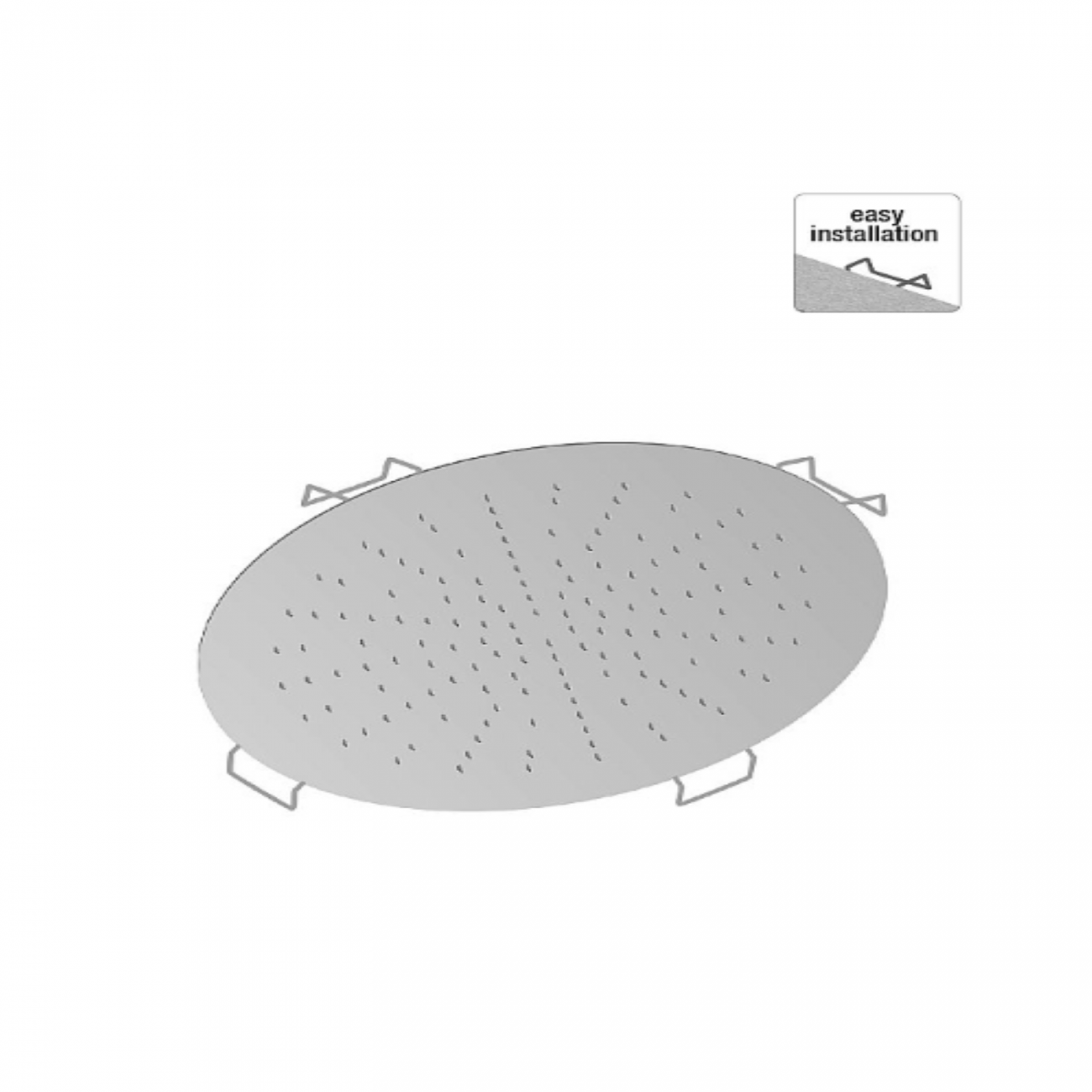 F.lli Frattini Docce Inox, Soffione da incasso Ø44 cm