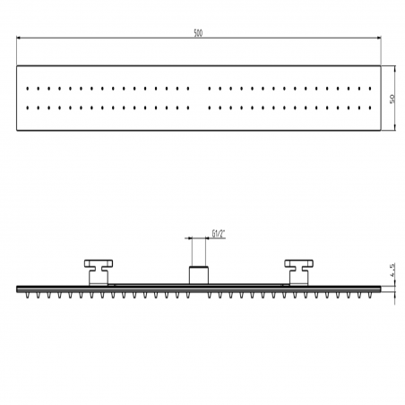 F.lli Frattini Docce Inox, Soffione Stripe