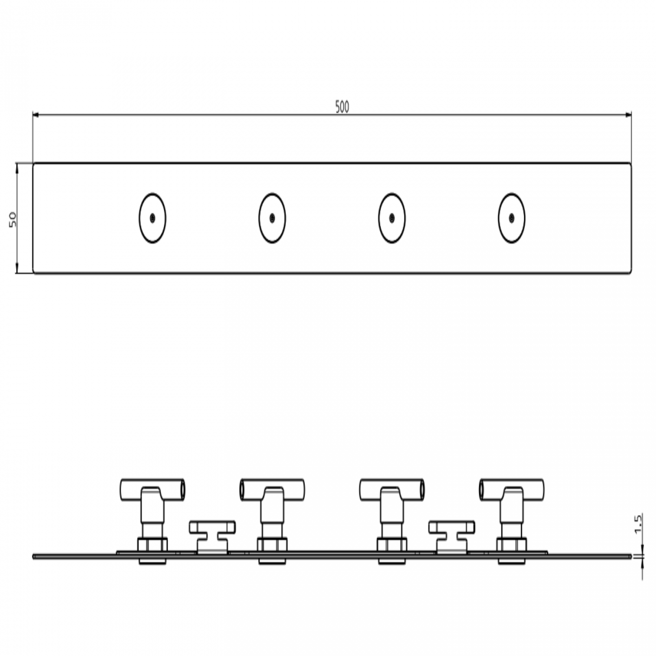 F.lli Frattini Docce Inox, Soffione Stripe nebulizzazione