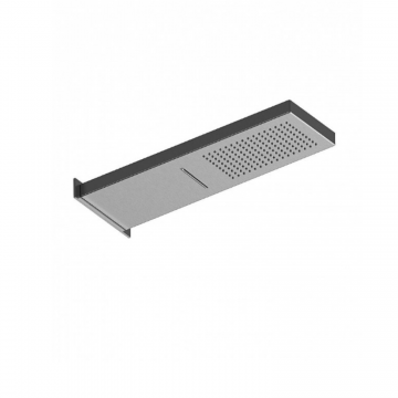 F.lli Frattini Docce Inox, Pomme de douche pluie et cascade 40x16,5 cm