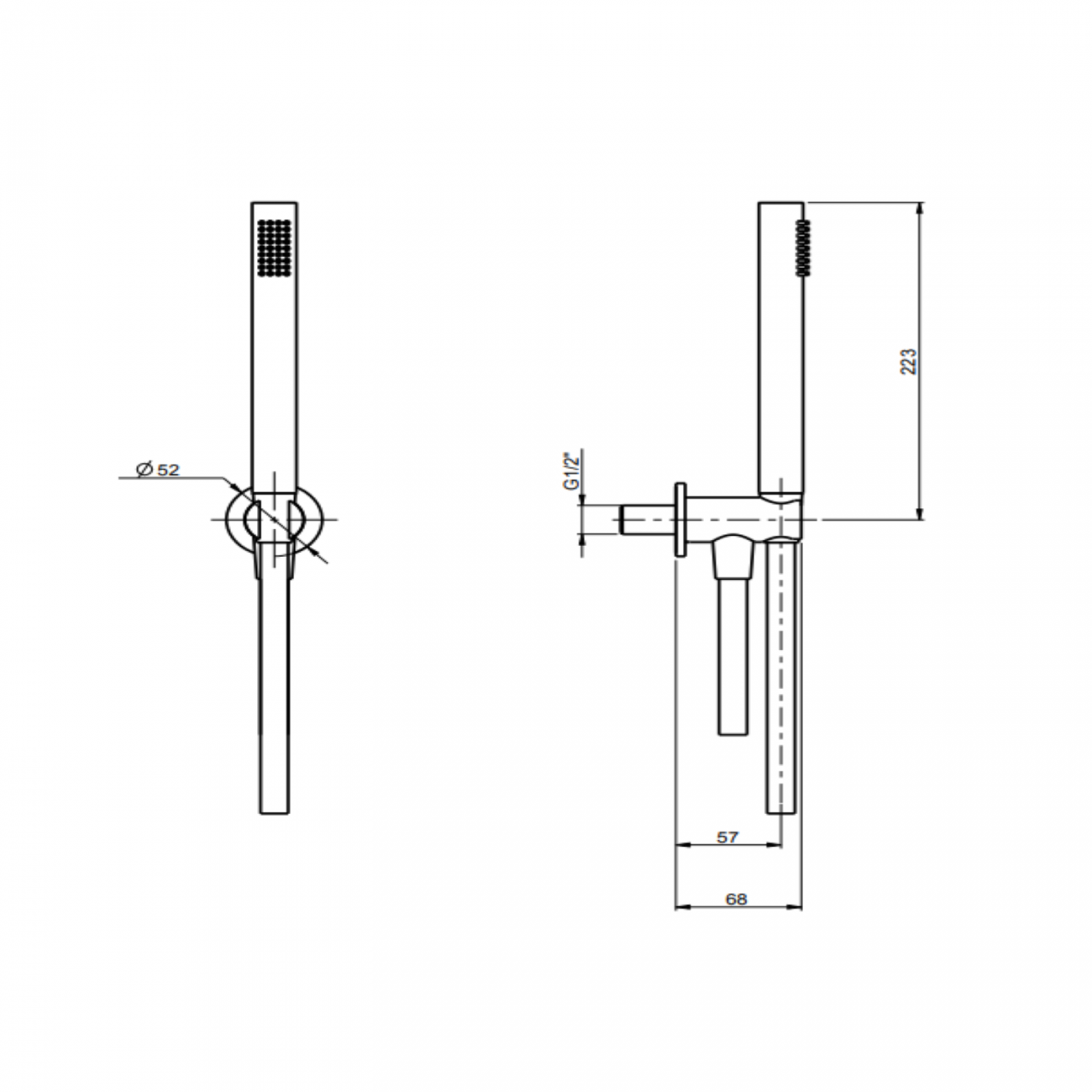 F.lli Frattini Docce, Support avec prise deau