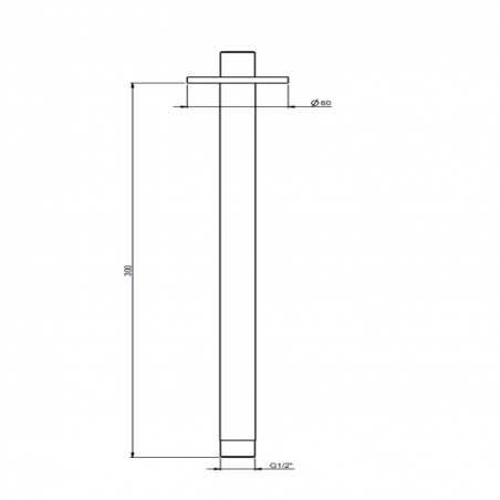 F.lli Frattini Docce Inox, Bras vertical