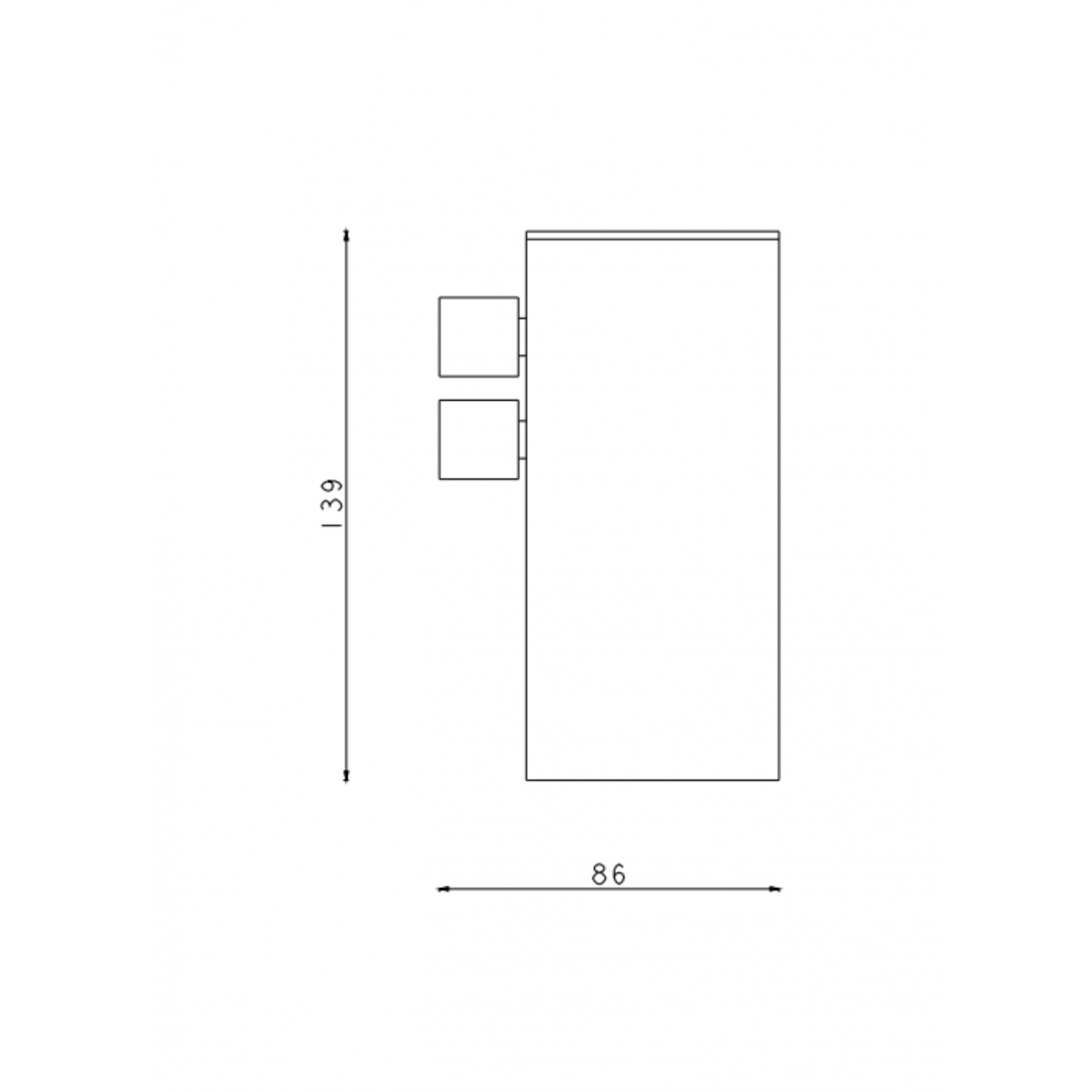 F.lli Frattini Accessori Inox, Porta bicchiere sospeso