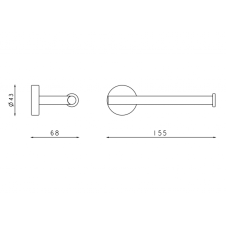 F.lli Frattini Accessori Inox, Roll holder