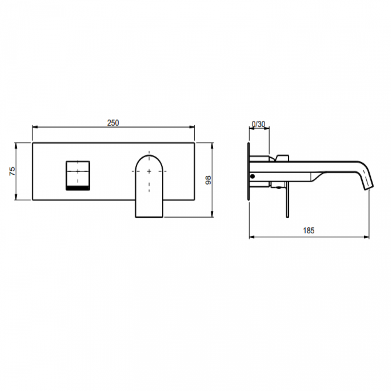 F.lli Frattini Tolomeo, Battery washbasin wall mounted
