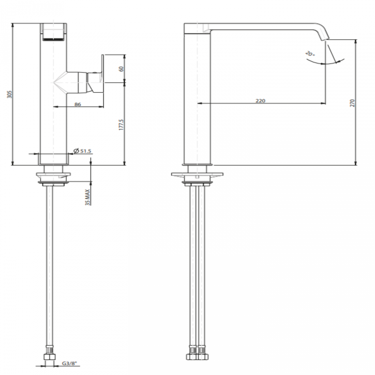 F.lli Frattini Tolomeo, Monocomando per lavello monoforo bocca girevole