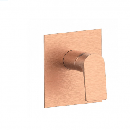 F.lli Frattini Narciso, Complete built-in single-lever shower mixer, brass plate