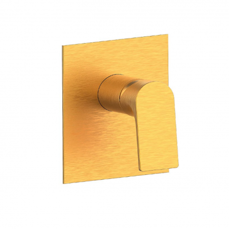 F.lli Frattini Narciso, Complete built-in single-lever shower mixer, brass plate