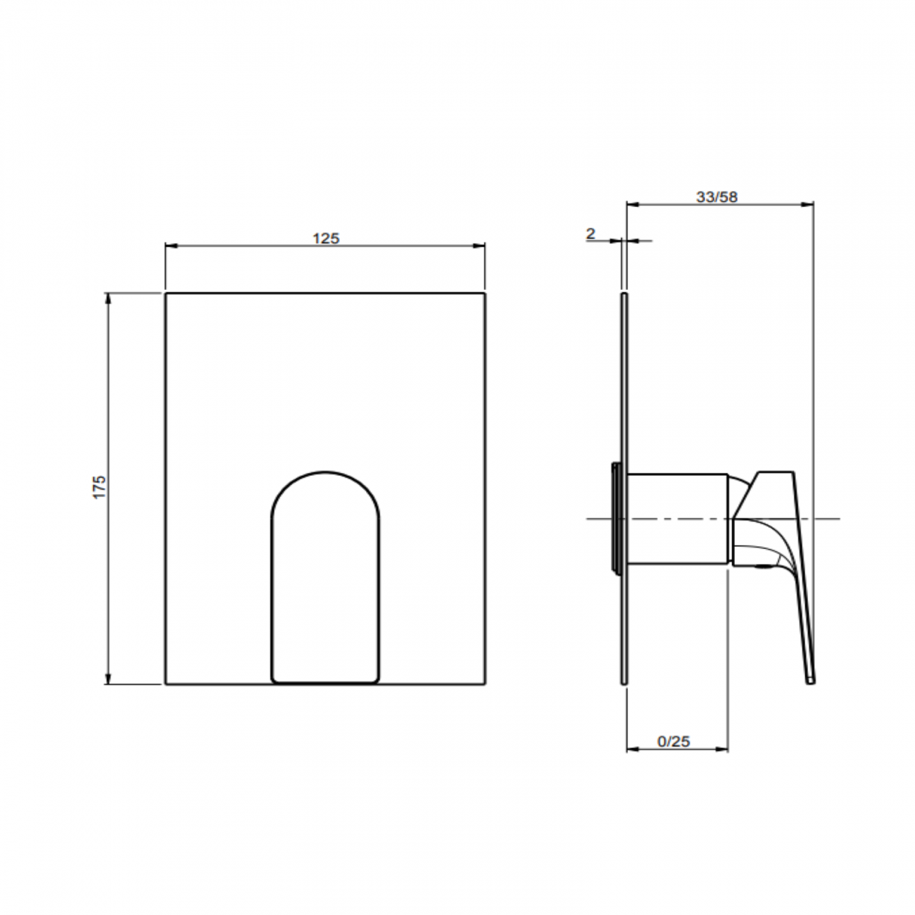 F.lli Frattini Narciso, Single lever recessed 1 street