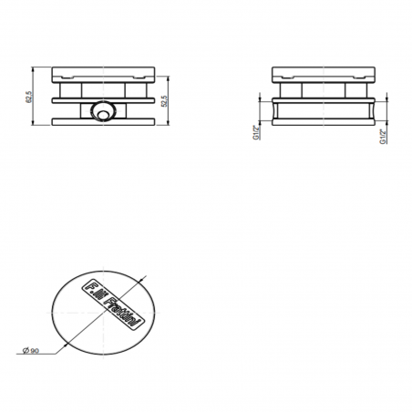 F.lli Frattini Narciso S, Single lever bath floor
