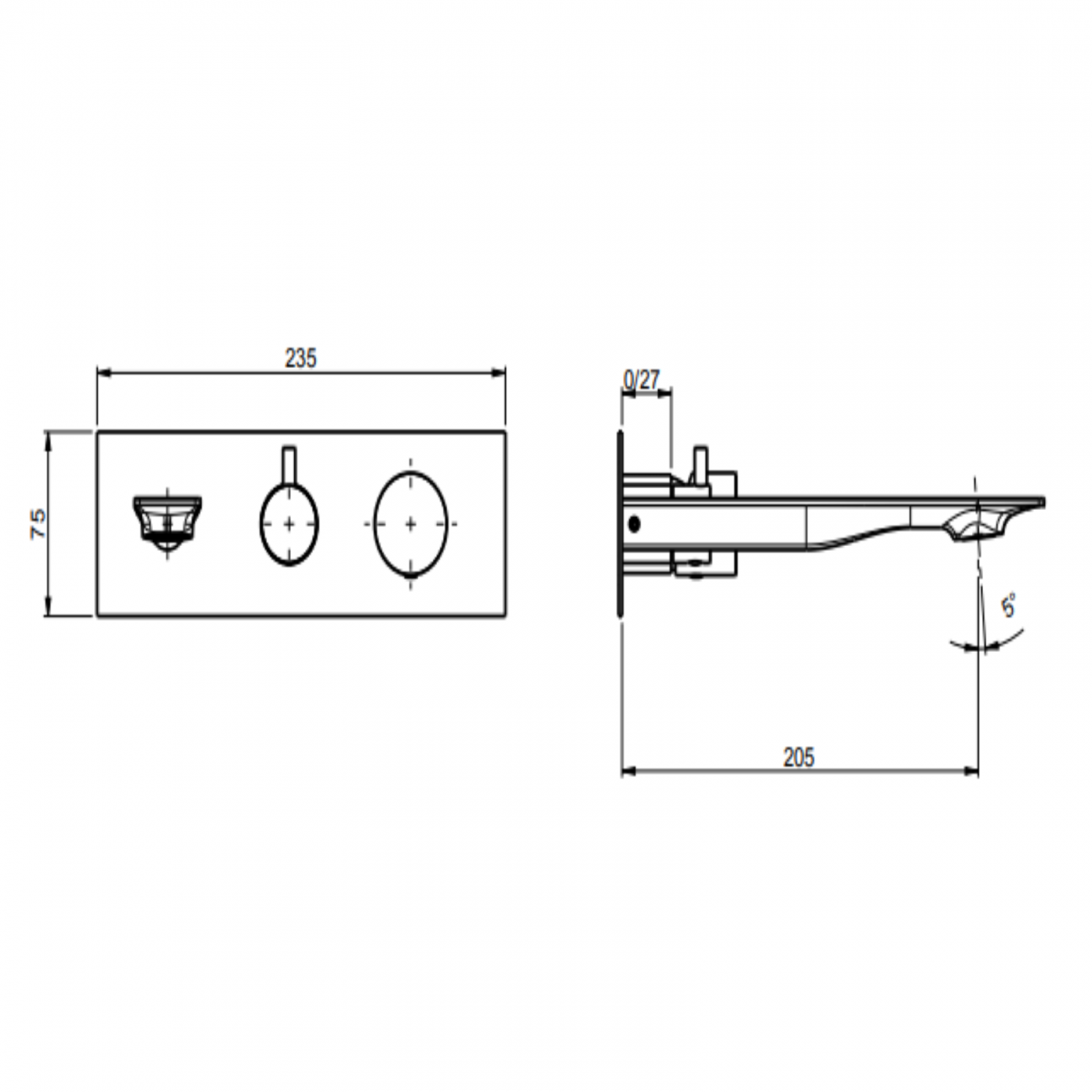 F.lli Frattini Narciso S, Monocomando incasso a 2 vie