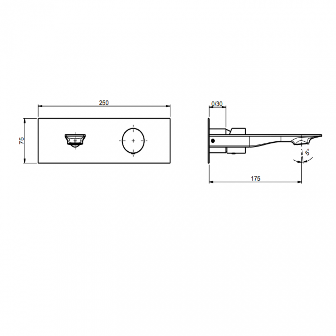 F.lli Frattini Narciso S, Batteria lavabo a parete senza scarico