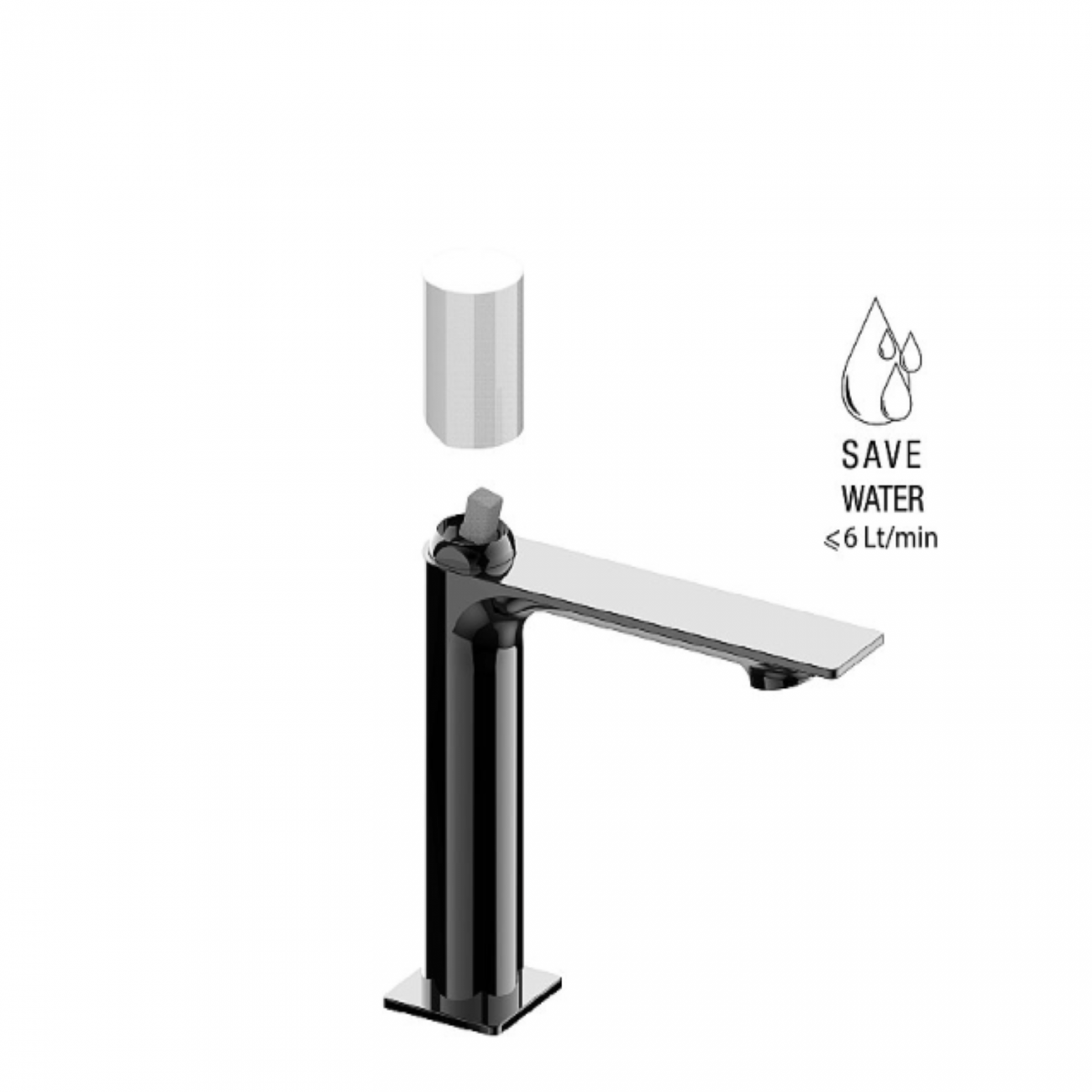 F.lli Frattini Narciso S, Monocomando per lavabo con scarico 1"1/4