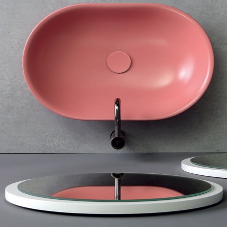 Vitruvit MILD Lavabo d'appoggio cm 58x40