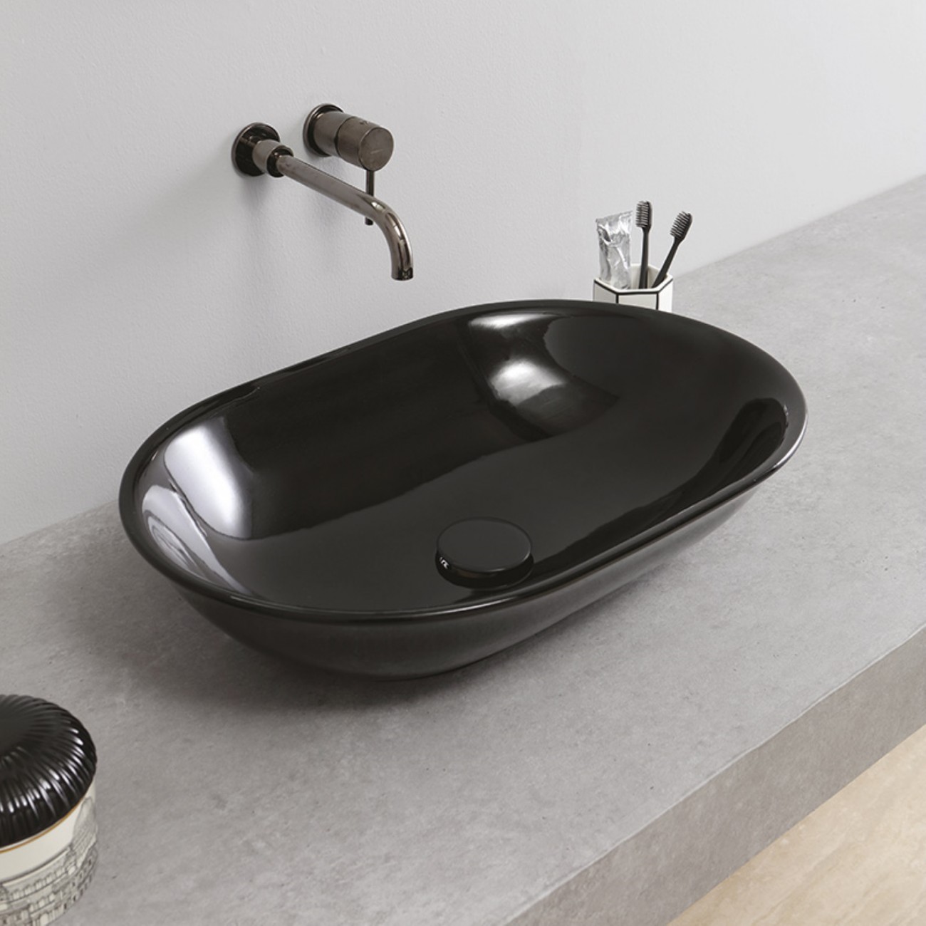 Vitruvit MILD Countertop Washbasin cm 58x40