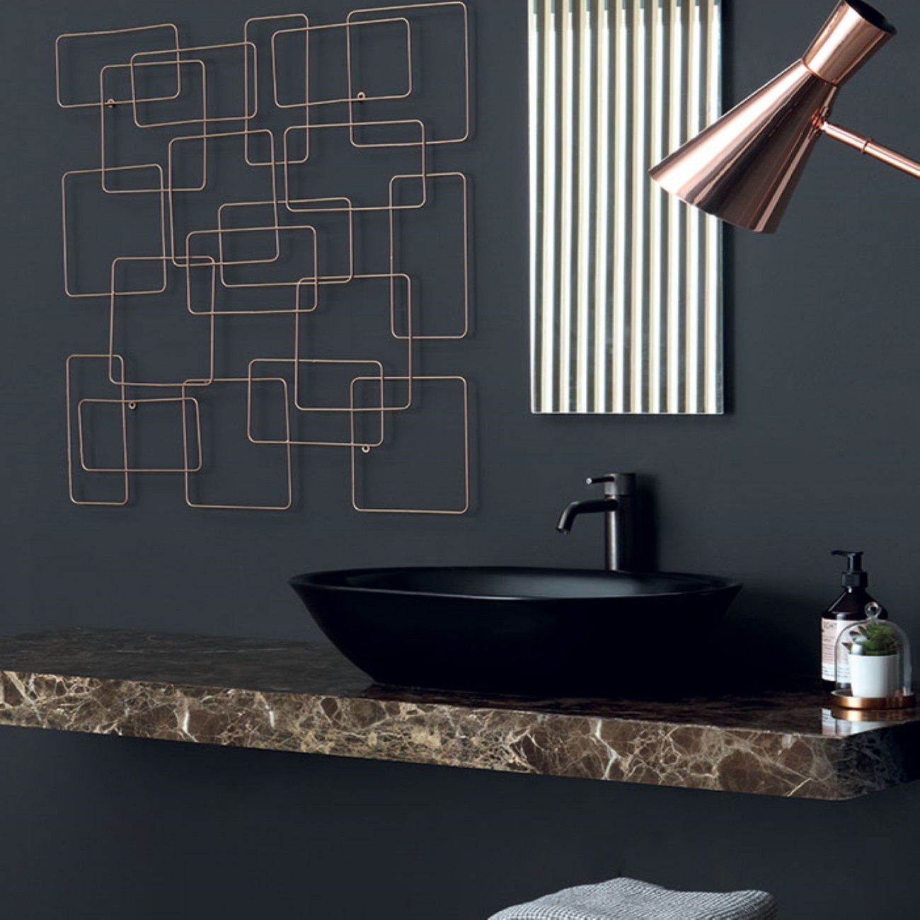 Vitruvit MILD Countertop Washbasin cm 58x40