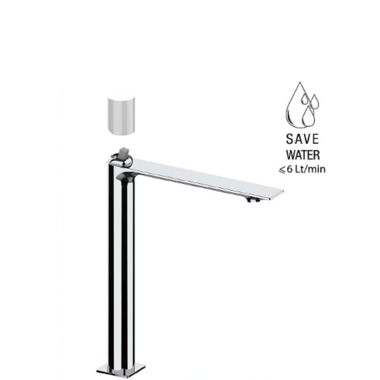 F.lli Frattini Narciso S, Monocomando lavabo modello alto senza scarico