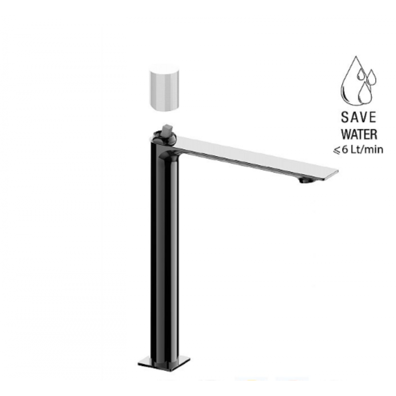 F.lli Frattini Narciso S, Monocomando lavabo modello alto senza scarico