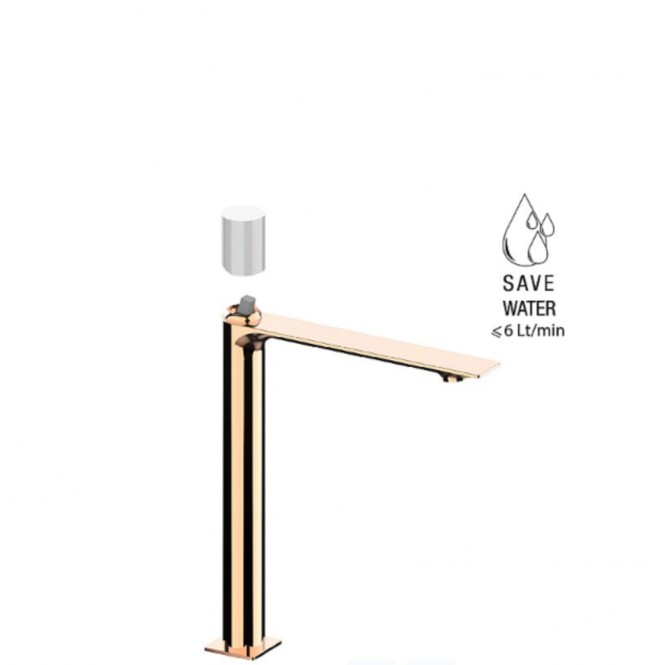 F.lli Frattini Narciso S, Monocommande lavabo modèle haut sans échappement