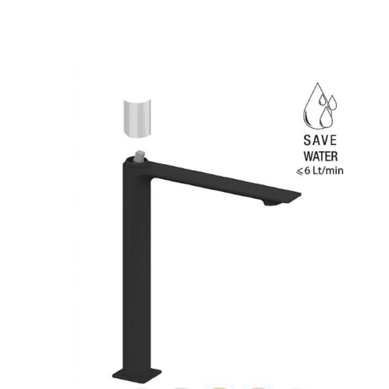 F.lli Frattini Narciso S, Monocomando lavabo modello alto senza scarico