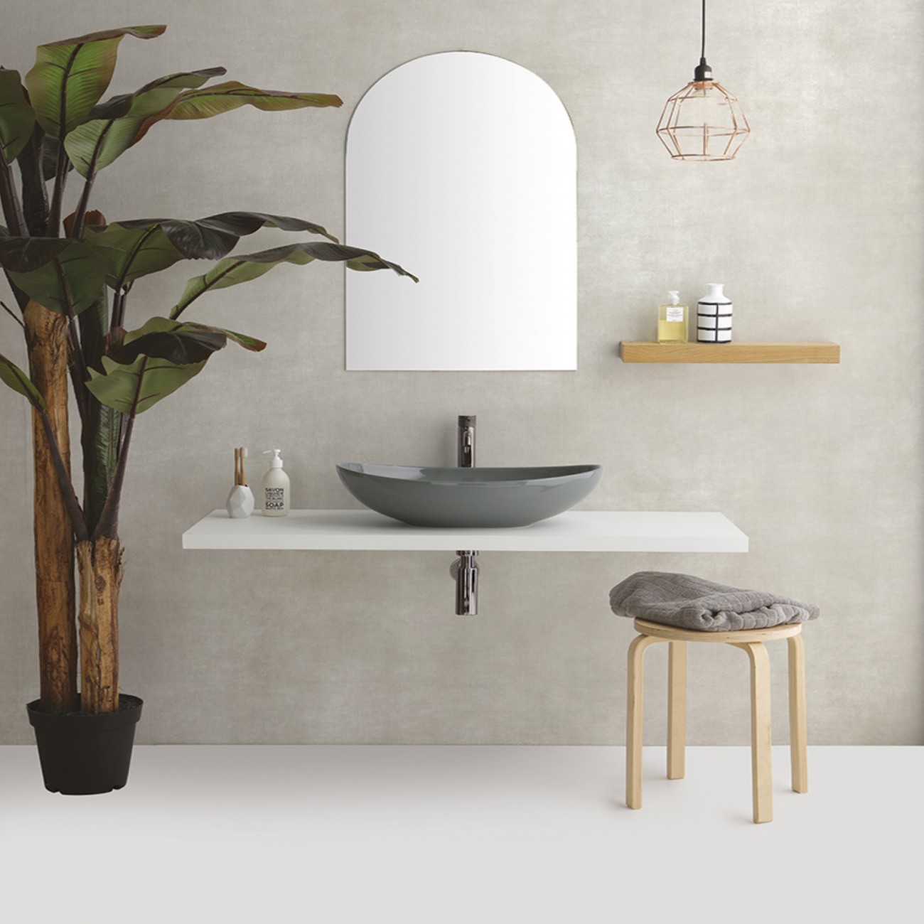Vitruvit VESSEL Lavabo d'appoggio cm60x39