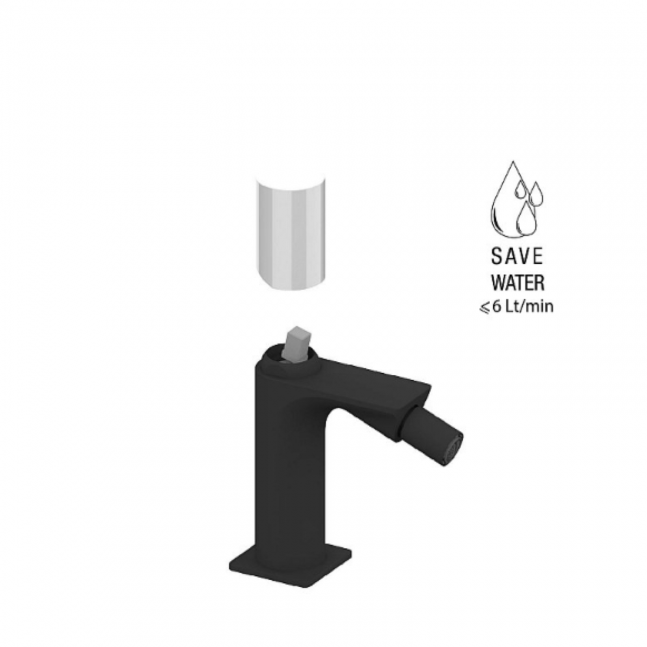 F.lli Frattini Narciso S, Single lever bidet with 1"1/4 drain