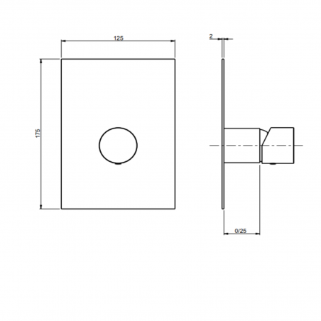 F.lli Frattini Narciso S, Single lever recessed 1 street