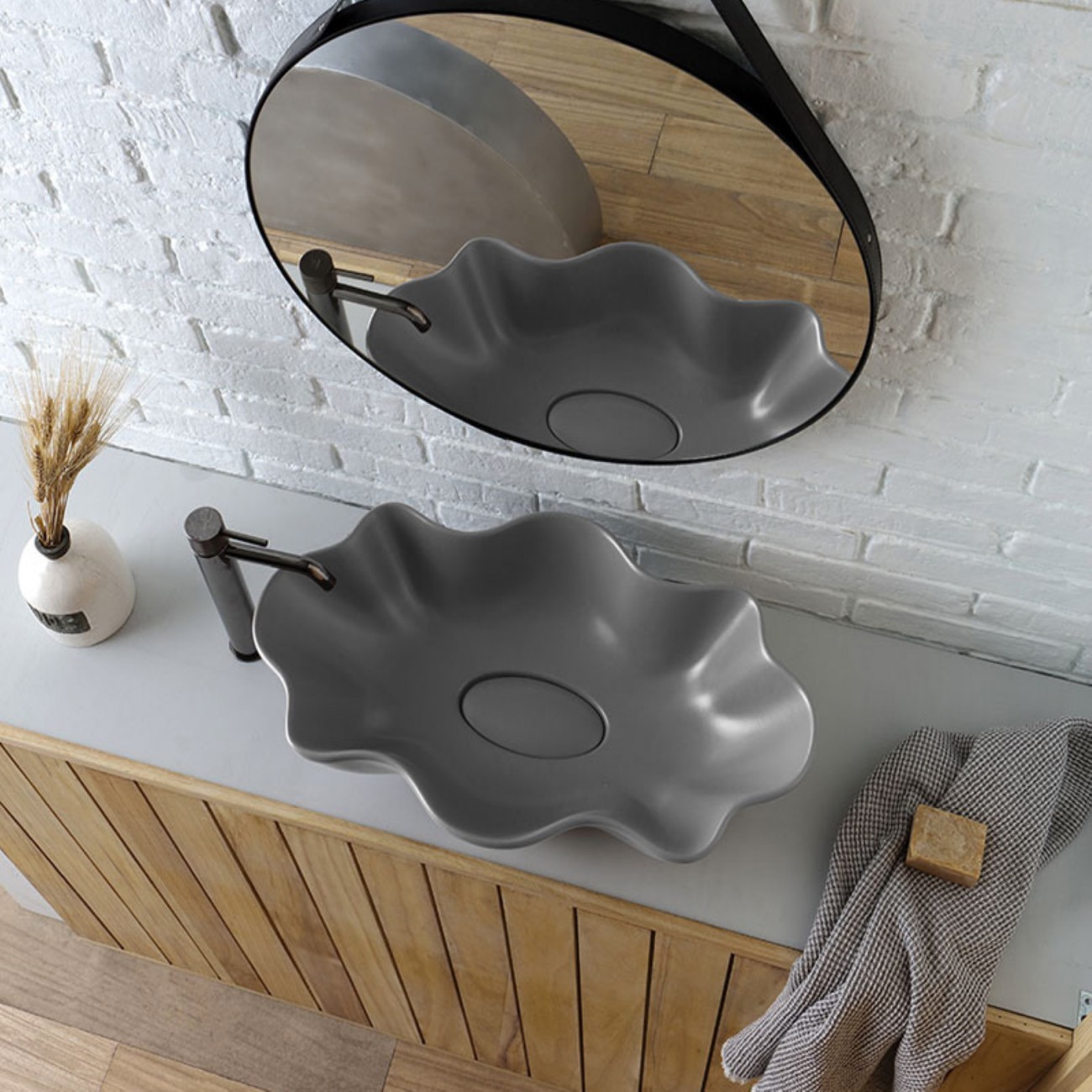 Vitruvit SEASTAR Lavabo dappui cm65x39