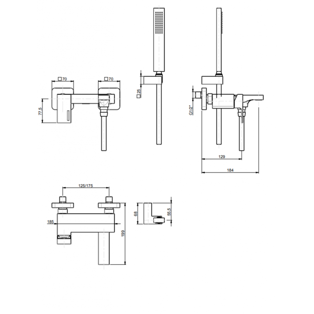F.lli Frattini Vita, Monocomando esterno per vasca