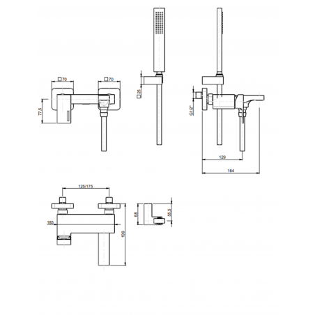 F.lli Frattini Vita, Monocomando esterno per vasca