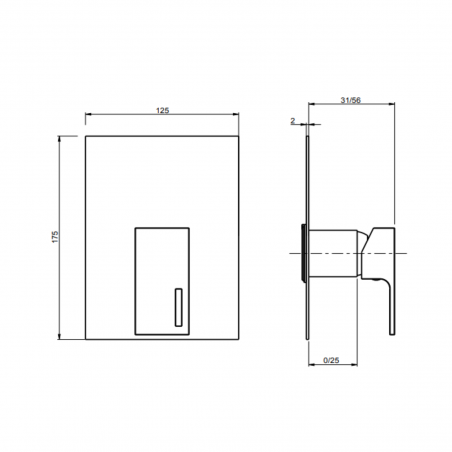 F.lli Frattini Vita, Single lever recessed 1 street