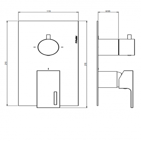 F.lli Frattini Vita, Monocomando incasso 2-3 vie