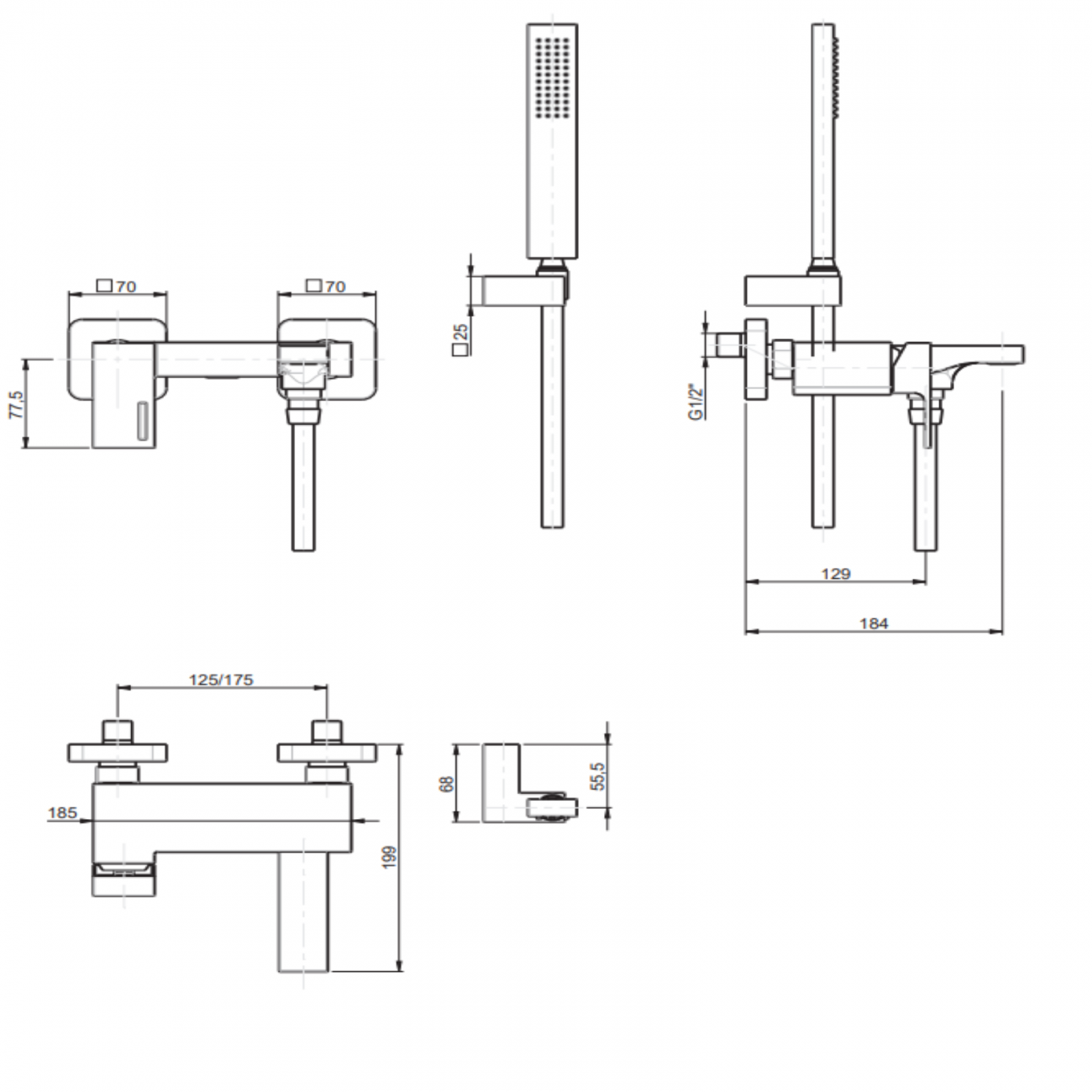 F.lli Frattini Vitadue, Monocomando esterno vasca