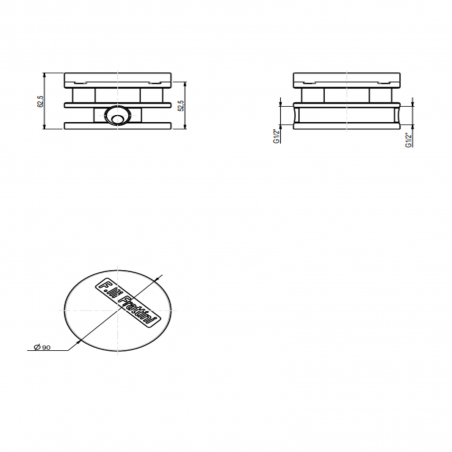 F.lli Frattini Vitadue, Single lever bath floor