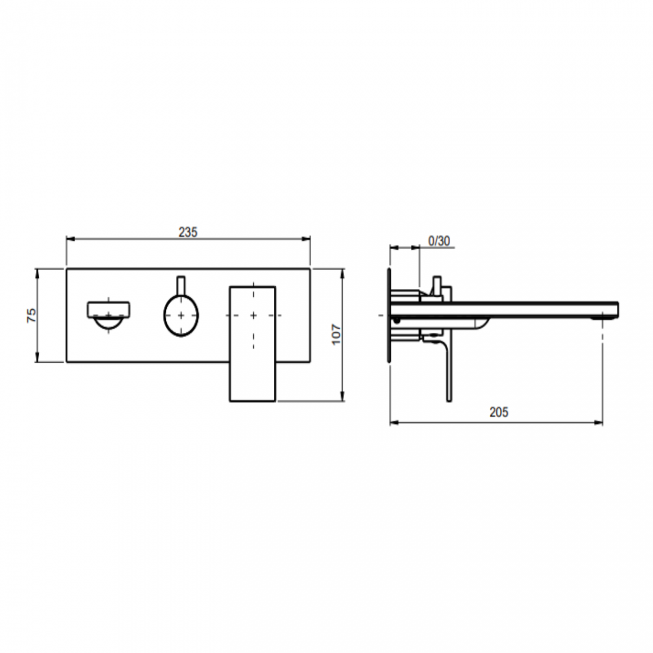 F.lli Frattini Vitadue, Monocomando vasca incasso a 2 vie