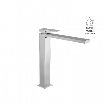 F.lli Frattini Vitadue, High version single-lever washbasin mixer without waste