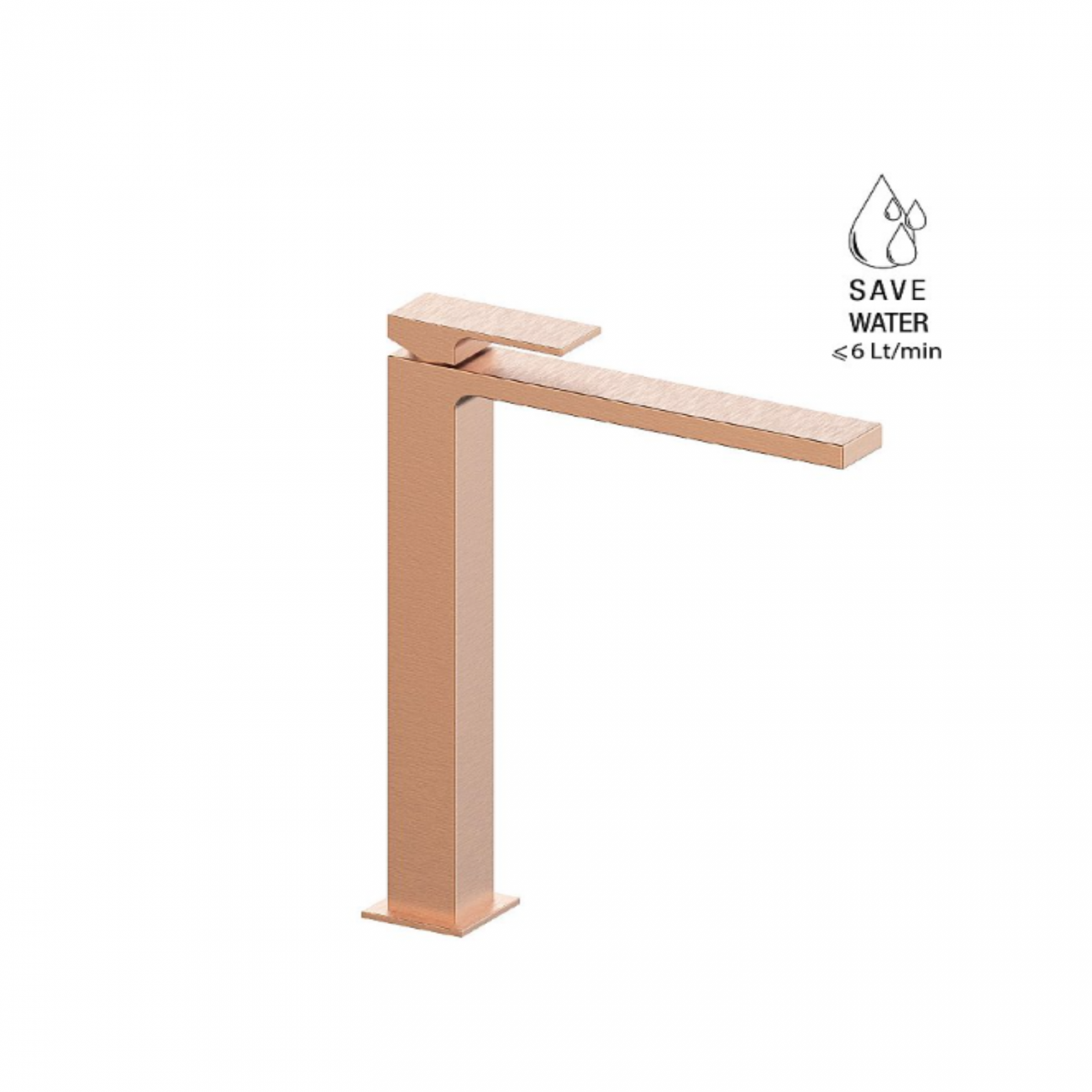 F.lli Frattini Vitadue, High version single-lever washbasin mixer without waste