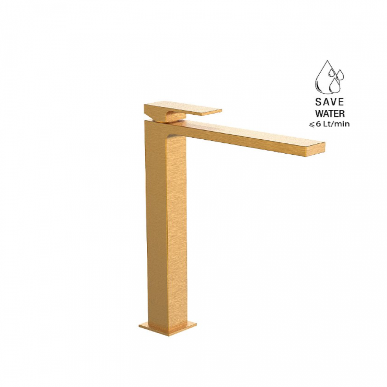 F.lli Frattini Vitadue, High version single-lever washbasin mixer without waste