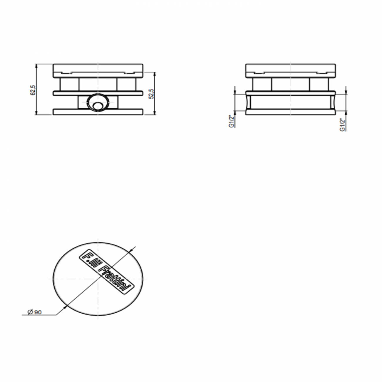 F.lli Frattini Vitadue, Single lever washbasin floor