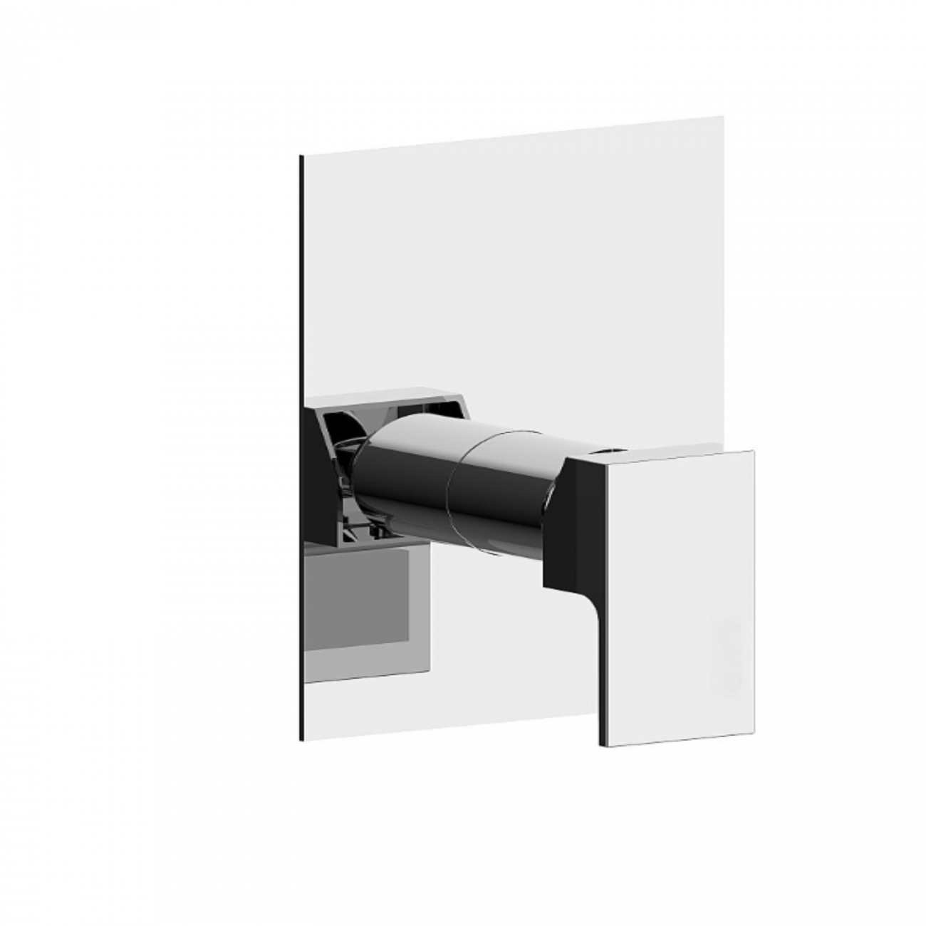 F.lli Frattini Vitadue, Single lever recessed 1 way, brass plate