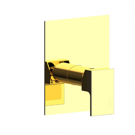 F.lli Frattini Vitadue, Single lever recessed 1 way, brass plate