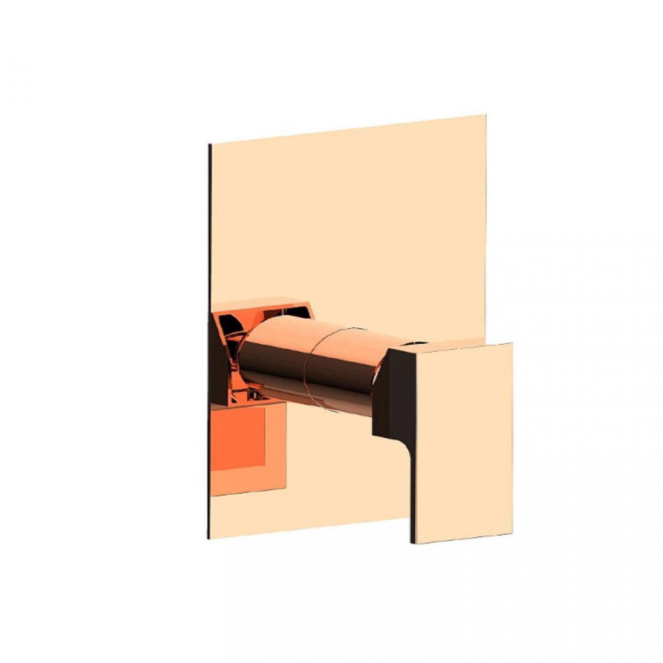 F.lli Frattini Vitadue, Single lever recessed 1 way, brass plate